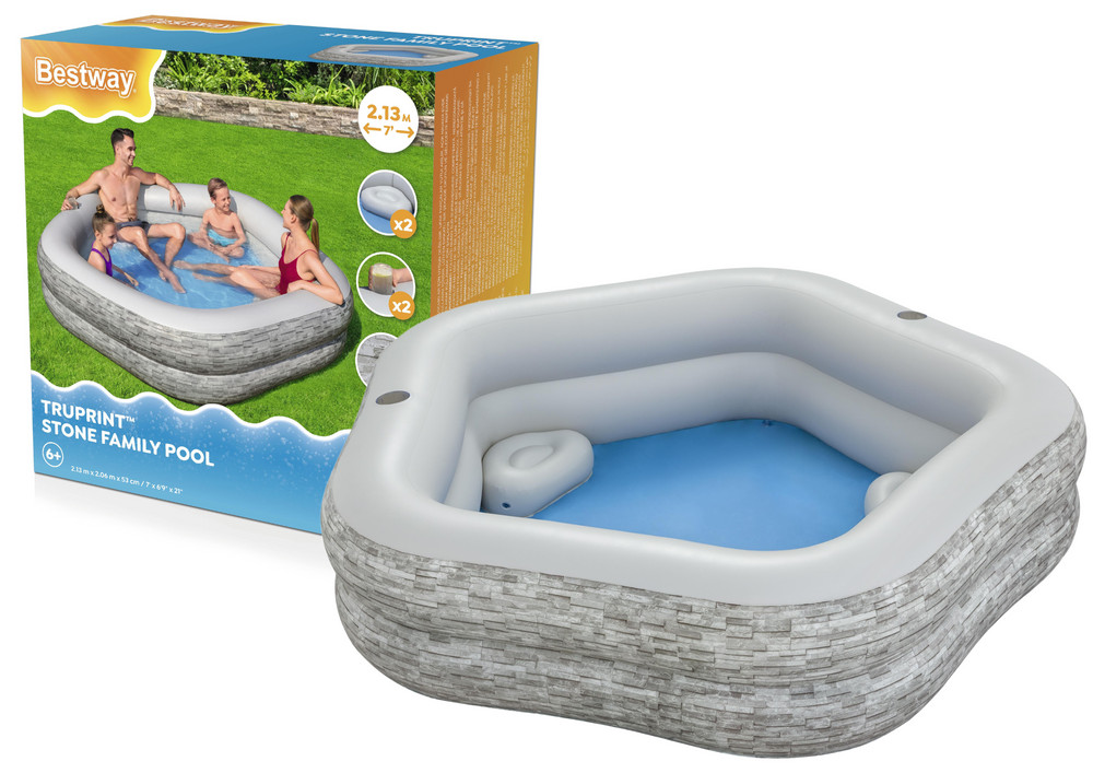Felfújható kerti medence 213x206x53 cm Bestway 54423