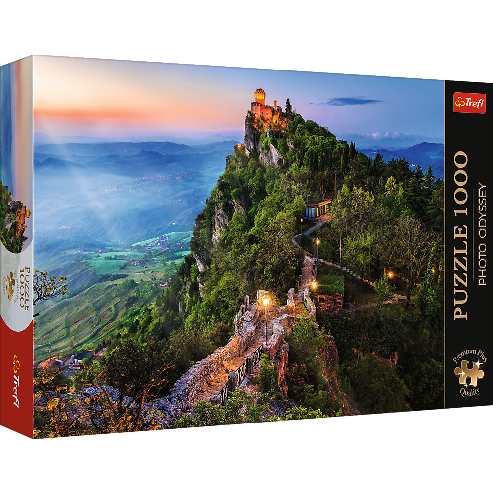 Rejtvény - "1000 Premium Plus" - Photo Odyssey: Cesta Tower, San Marino Trefl 10822