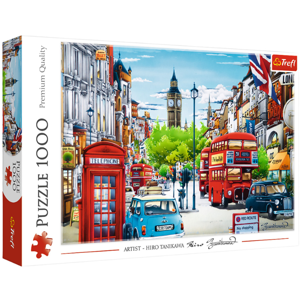 Puzzle - 1000 – London utca – Trefl 10557