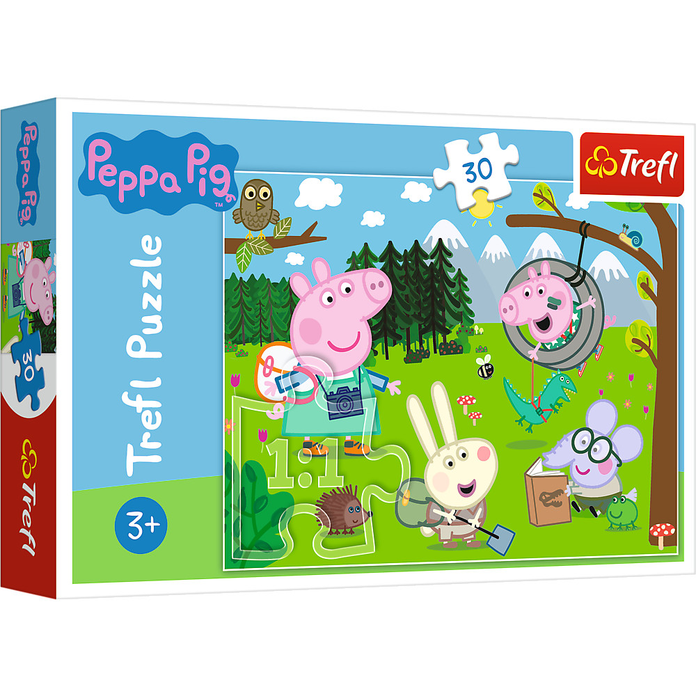 30 darabos puzzle - Erdei expedíció - Peppa malac Trefl 18245