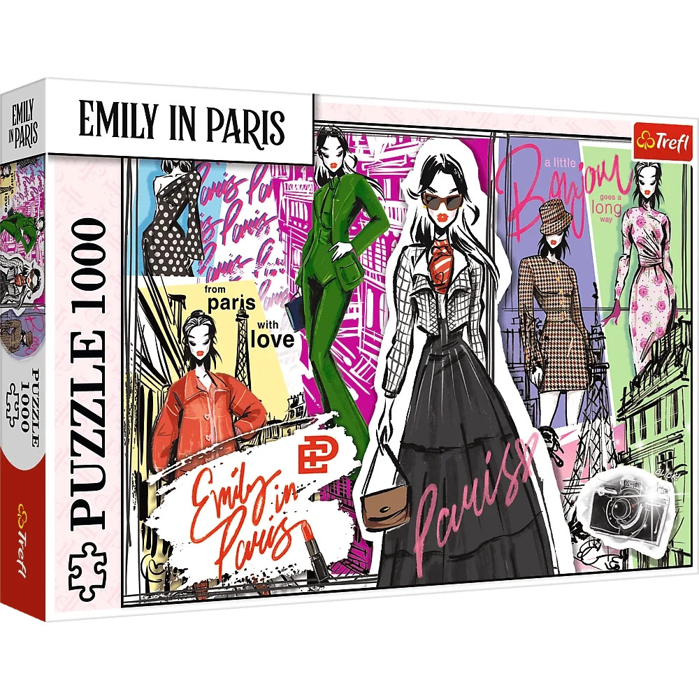 1000 darabos puzzle - Emily Párizsban: Divatinspirációk - Trefl 10967