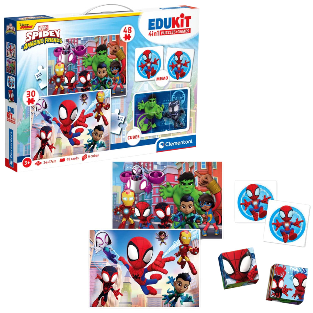 Oktatókészlet Puzzle, Memo és Blokkok MARVEL Spidey Clementoni 18295