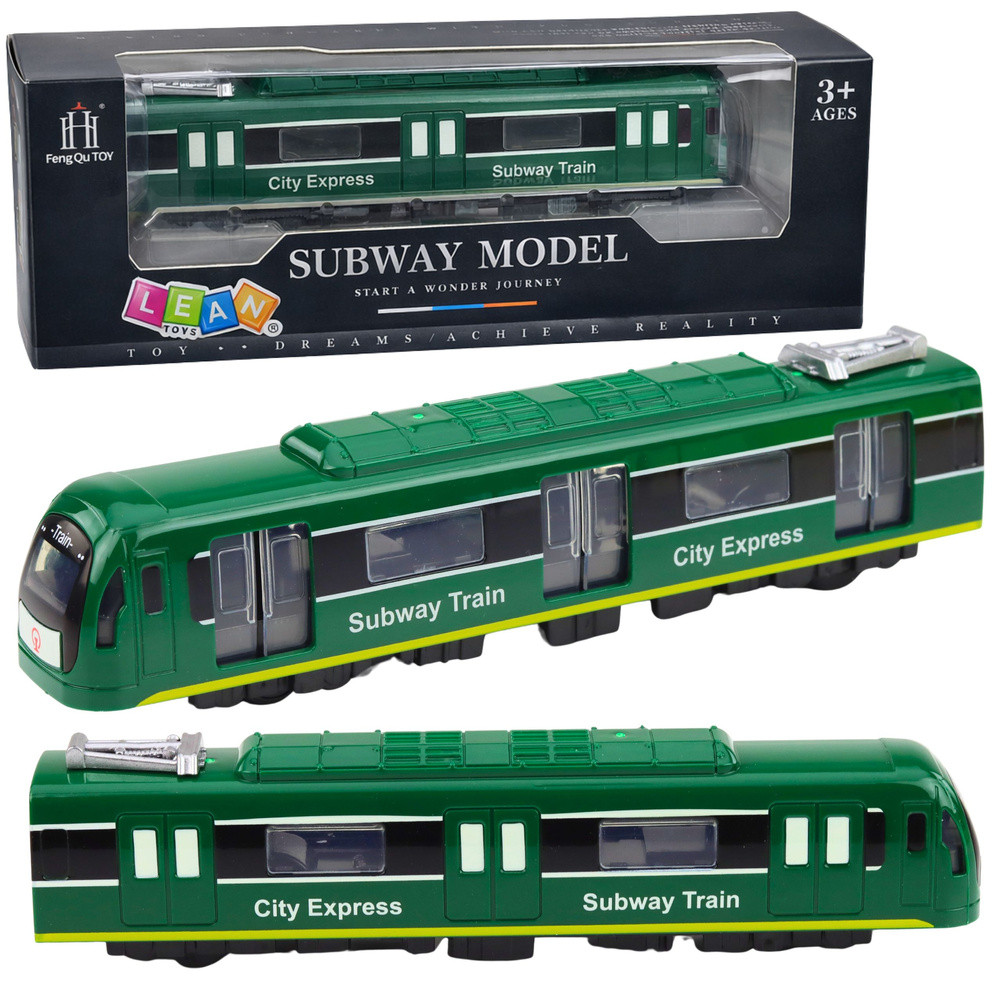 Metro Train City Express nyitó ajtók fényei zöld hangok