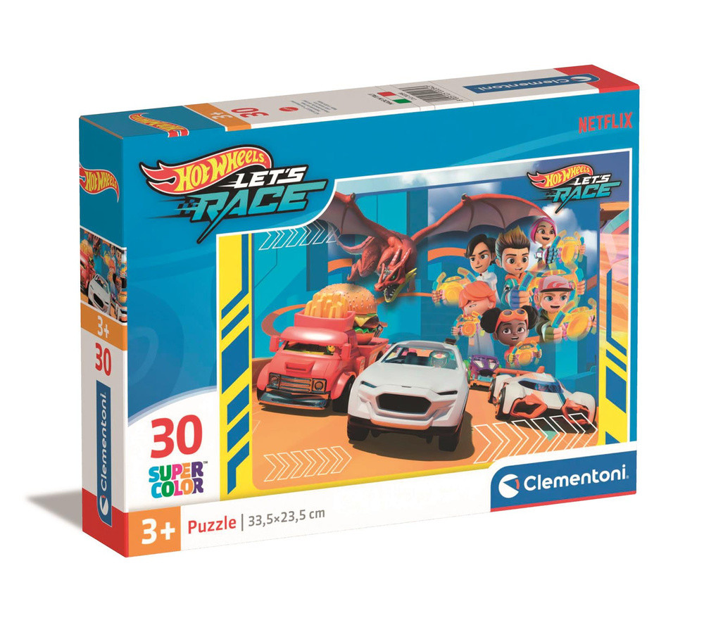 30 db-os szuper színes puzzle HOT WHEELS Clementoni 20284